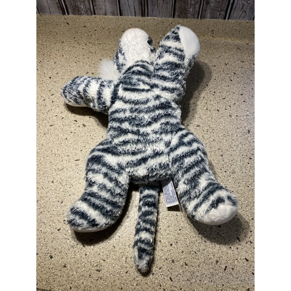 Busch Gardens White Tiger Plush 15" Stuffed Animal Aurora Blue Eyes Laying Gift - Picture 2 of 9
